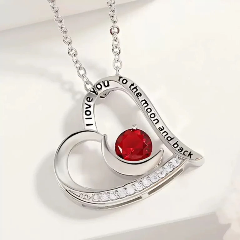 Coffret rose éternelle ourson avec coeur ajouré pierre 2