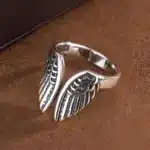 Bague femme gothique ailes d'ange 1
