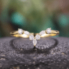 Bague femme couronne inversée