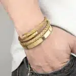 Bracelet homme multi rangs tressé 1
