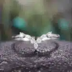 Bague femme couronne inversée 2