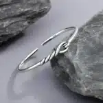 Bracelet femme noeud marin argent 1