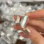 Bague femme manchette géométrique design 1