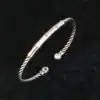 Bracelet jonc bambou torsadé 1