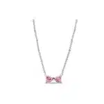 Collier femme noeud brillant coloré 3