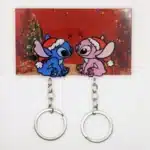 Porte-clés couple mural Noël Stitch 1