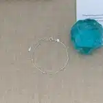 Bracelet femme argent étoile perles espacées 1