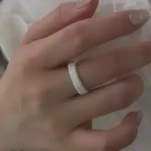 Bague de promesse femme minimaliste 1