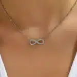 Collier femme pendentif infini 1