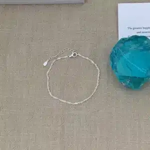 Bracelet femme argent chaîne torsadée 1