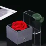 Boite à bijoux rose éternelle avec collier infini 5