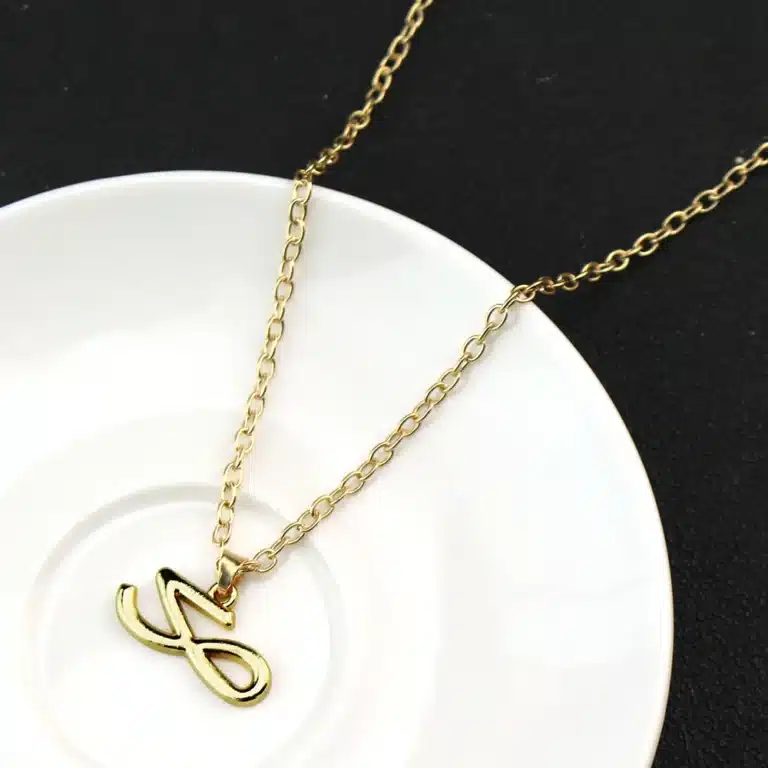 Collier personnalisé lettre coréenne 2