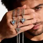 Collier homme vintage géométrique 3