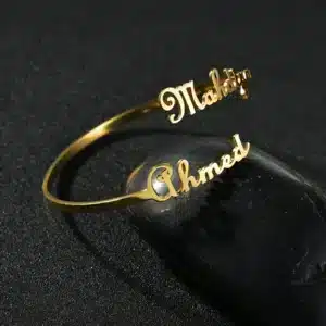 Bracelet couple femme deux prénoms 1