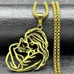 Collier femme avec chat 2