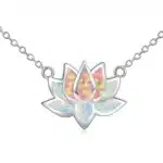 Collier femme fleur de lotus multicolore 3