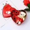 Mignon petit coeur rose éternelle avec ourson 1
