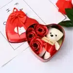Mignon petit coeur rose éternelle avec ourson 1