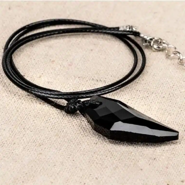 Collier couple cristal coloré 2