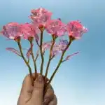 Bouquet de 5 roses éternelles roses 6
