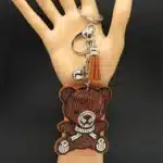 Porte-clés femme ours kawaii marron 4