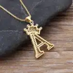 Collier femme personnalisé couronne brillante 4