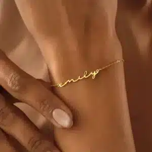 Bracelet personnalisé femme prénom anglais 1