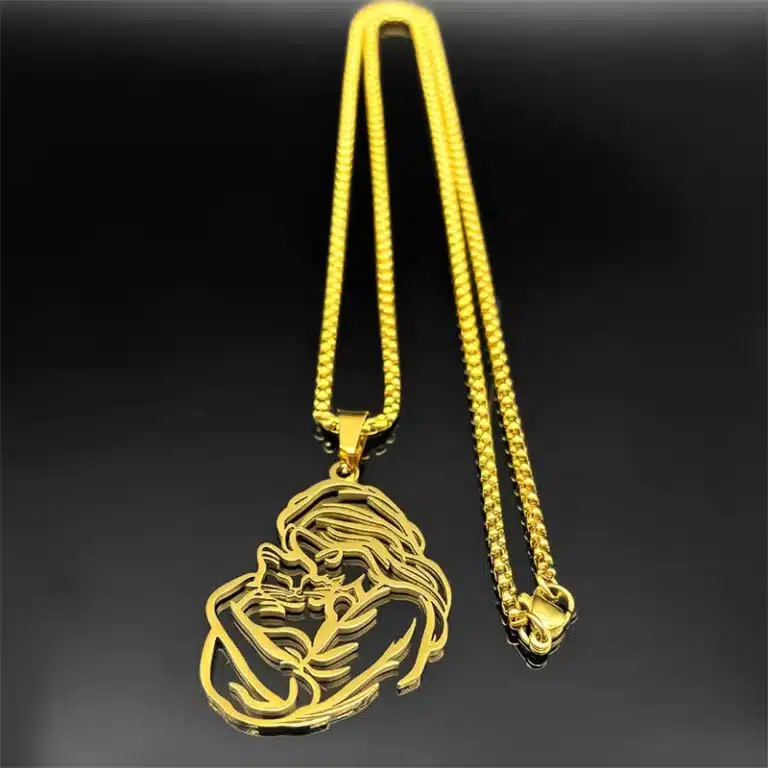 Collier femme avec chat 4