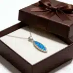 Collier femme opale allongé 6