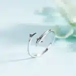 Bague dauphin femme ajustable 1