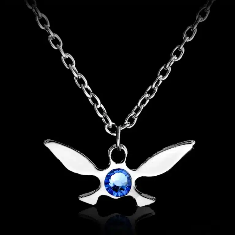 Collier femme papillon bleu 1