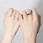 Bague de couple ange démon noir et blanc 4