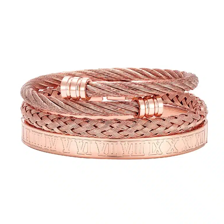 Bracelet homme multi rangs tressé 5