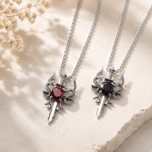 Collier couple gothique