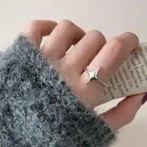 Bague femme losange fin 1