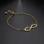 Bracelet femme infini prénoms cœurs 2