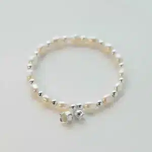 Bracelet femme perles breloque nature 1