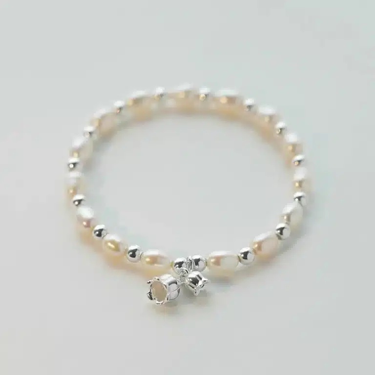 Bracelet femme perles breloque nature 1