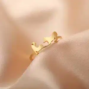 Bague couple chien et chat 4