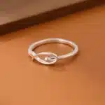Bague femme poisson argent minimaliste 1