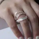 Bague femme multi anneaux argent 1