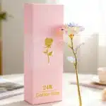 Rose éternelle blanche lumineuse 1