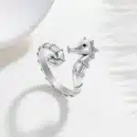 Bague femme hippocampe 1
