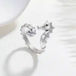 Bague femme hippocampe 1