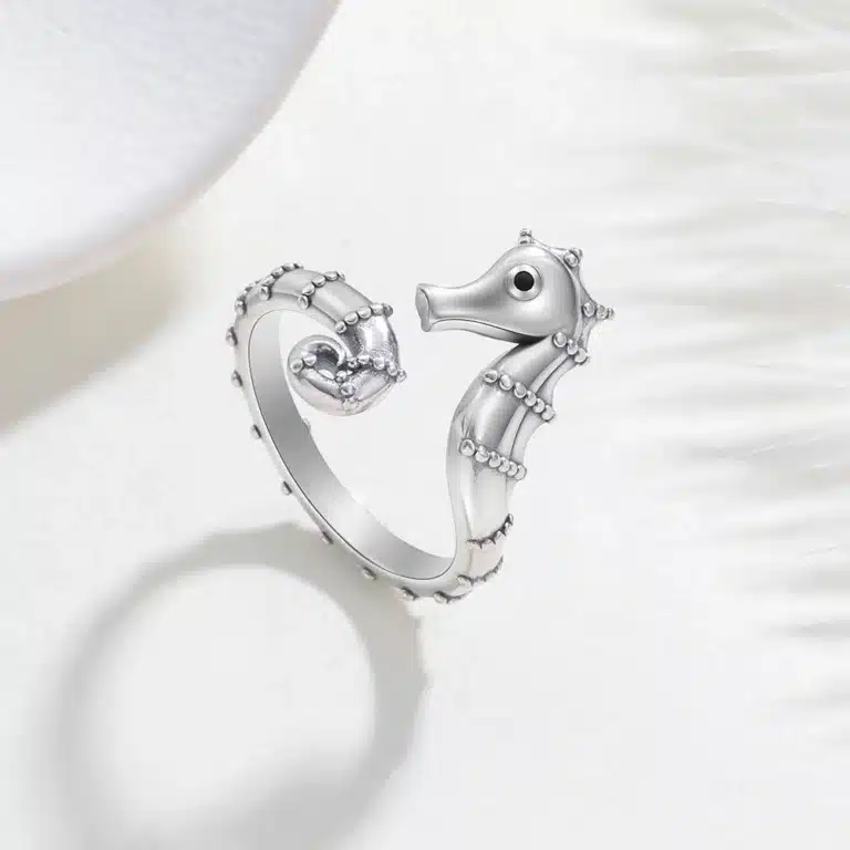 Bague femme hippocampe 1