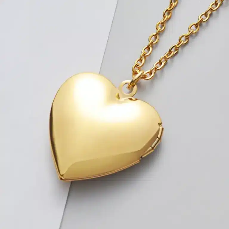 Collier femme gros coeur photo 2