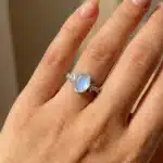 Bagues ovales Vintage en argent Sterling 925 pour femmes, Zircon scintillant, Design brillant soleil lune, bague de fête, bijoux fins de haute qualité 4