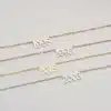 Collier femme personnalisé date importante 2