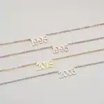 Collier femme personnalisé date importante 2