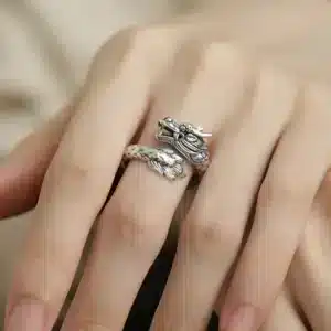 Bague femme dragon chinois 1